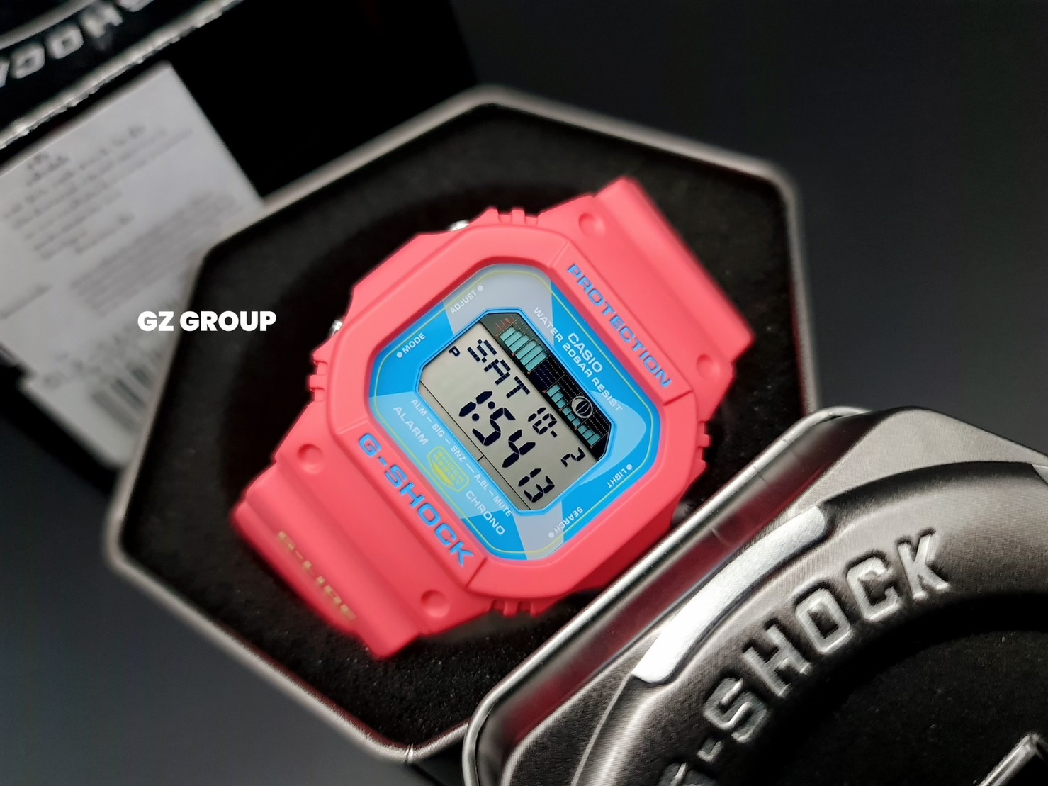 CASIO MID YEAR SALE G-SHOCK พร้อมส่ง นาฬิกาข้อมือ นาฬิกากันน้ำ นาฬิกาของแท้ ประกันศูนย์ CMG 1 ปี รุ่น GLX-5600VH-4 นาฬิกาสีชมพู