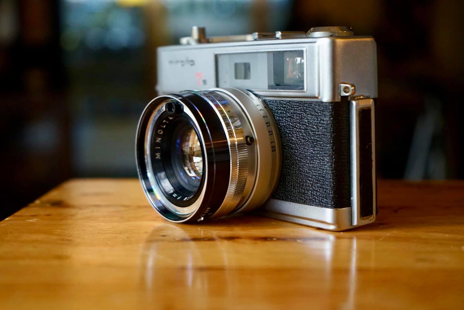 MINOLTA HI-MATIC 7S MINOLTA ROKKOR-PF45MM.F1.8