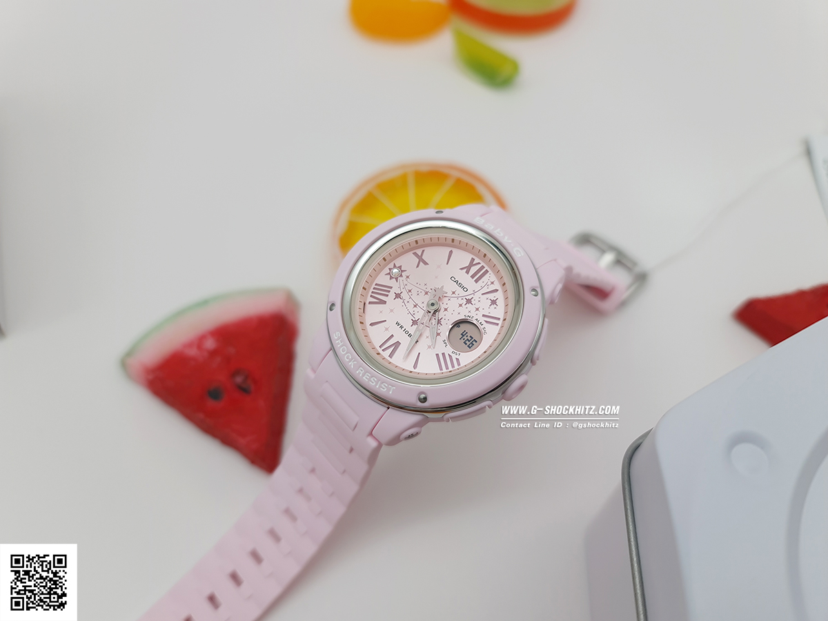 CASIO BABY-G นาฬิกาข้อมือ นาฬิกากันน้ำ นาฬิกาของแท้ ประกันศูนย์ CMG 1 ปี รุ่น BGA-150ST-4A นาฬิกาสีชมพู
