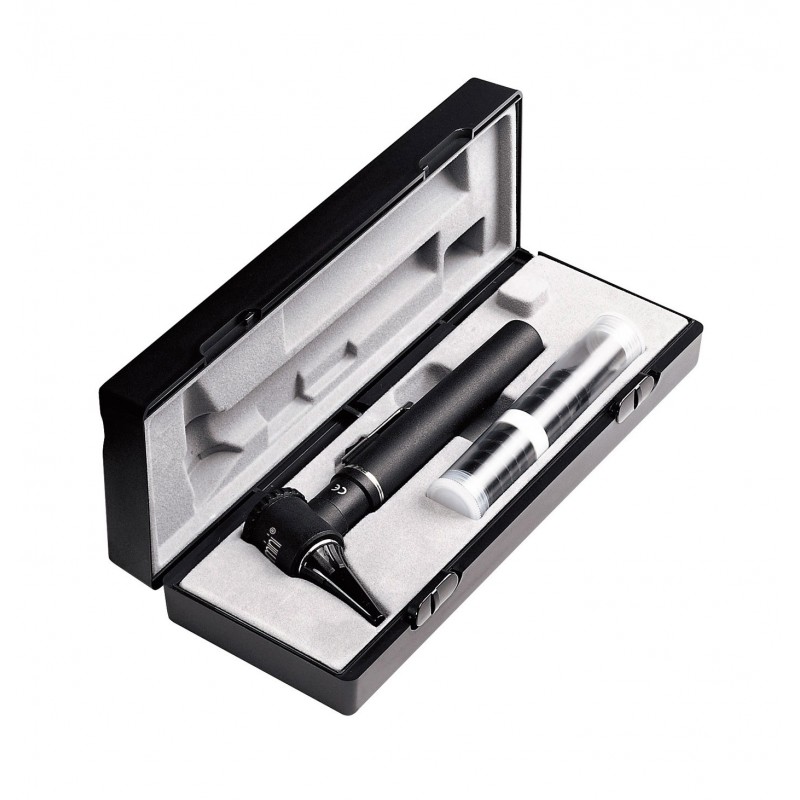 RIESTER ชุดตรวจหู Otoscope รุ่น Ri-mini แบบ Fiber Optic , หลอดไฟ Halogen 2.5V, ด้ามขนาด AA (หลอด Halogen) (สอบถามและสั่งซื้อราคาพิเศษได้ทางไลน์ @ddmedic)