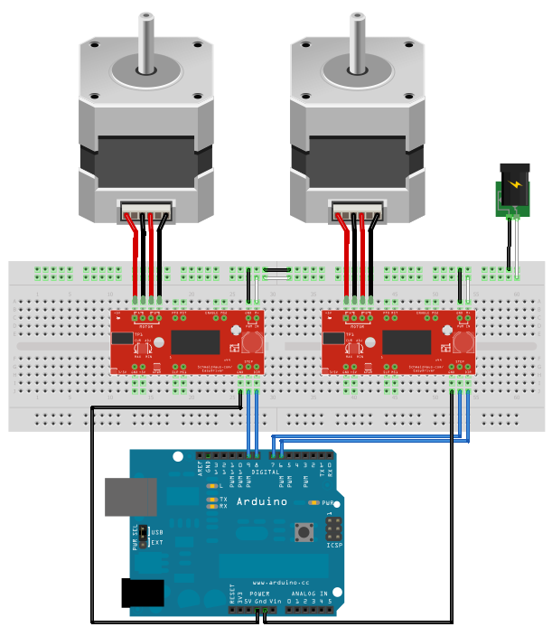 EasyDriver Stepper Motor Driver V4.4 A3967