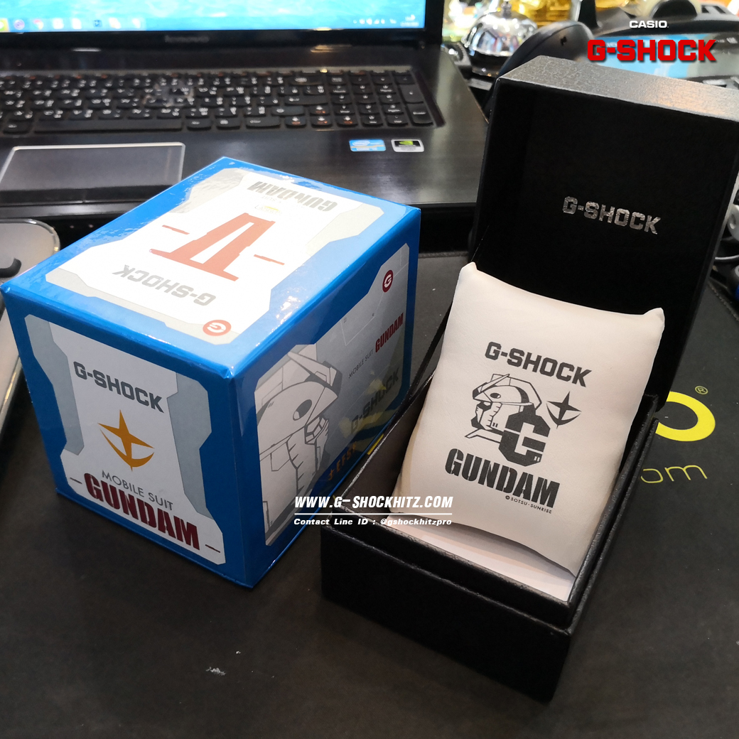 CASIO G-SHOCK นาฬิกาข้อมือ นาฬิกากันน้ำ นาฬิกาของแท้ ประกันศูนย์ CMG 1 ปี รุ่น GD-100 GUNDAM Mobile Suit นาฬิกาสีขาว