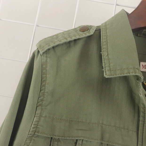 Merona เสื้อเขียวทหาร เสื้อนอกแนวทหาร แบรนด์Merona แพทเทินสวย เท่ห์มาก คะ Size S/M/L/XL สำเนา สำเนา สำเนา เขียว