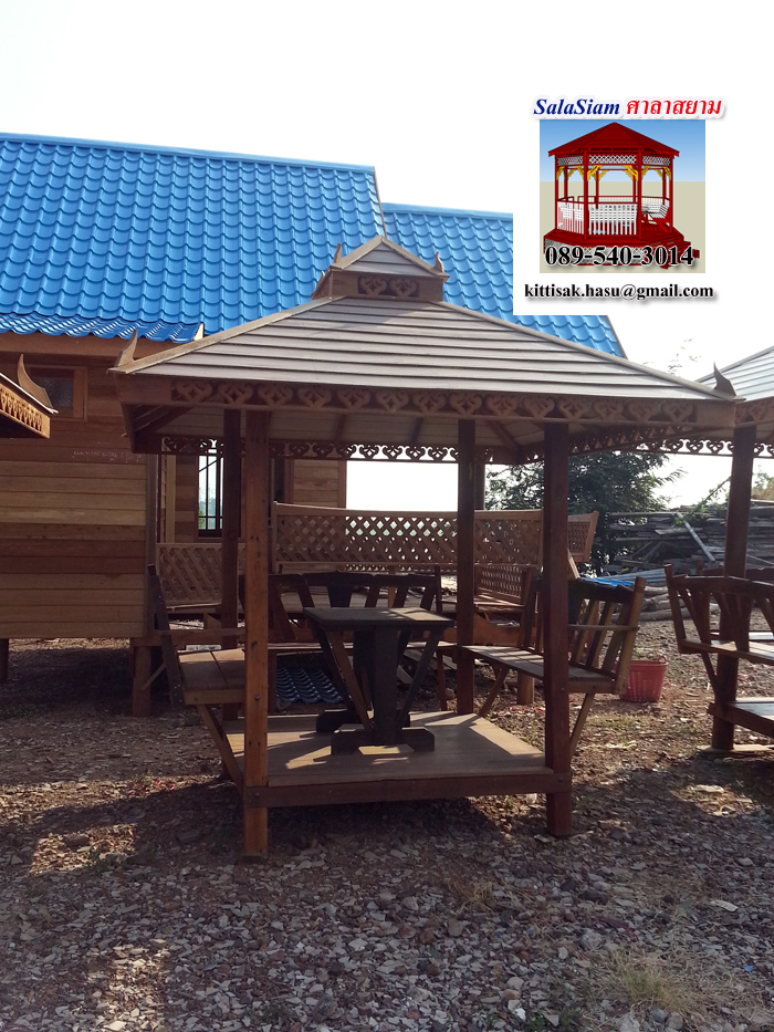รหัสสินค้า : SL-007 : ศาลาบาหลี แบบเสาเหลี่ยม