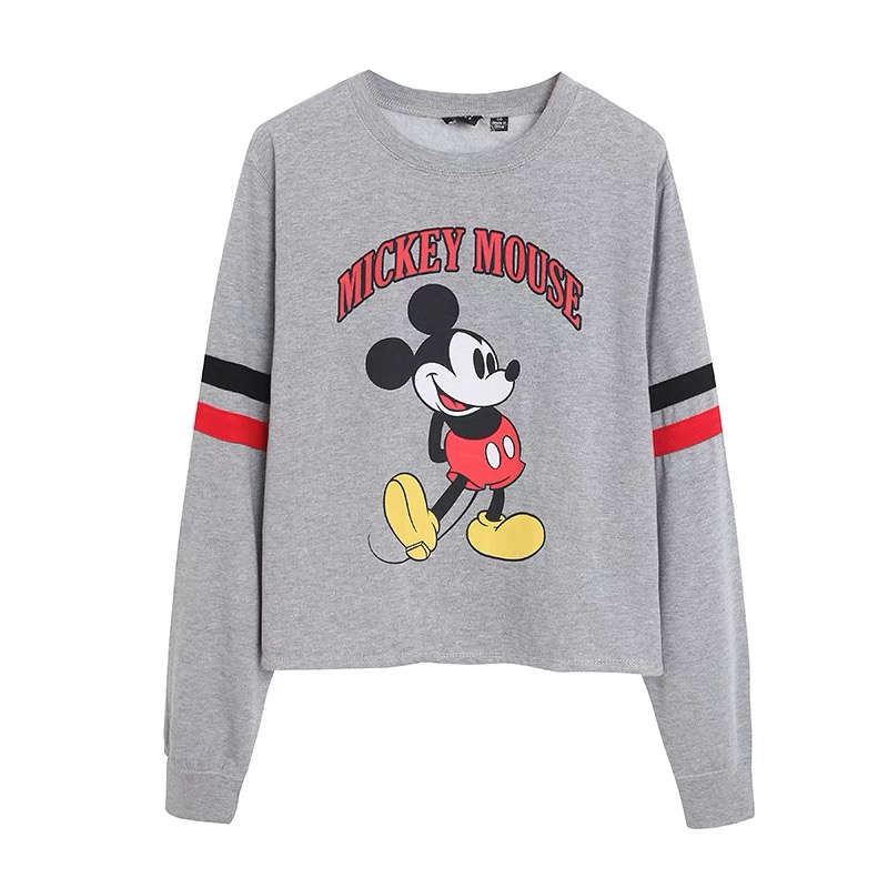 เสื้อวอร์ม สเวตเตอร์ Disney เสื้อมิคกี้ mickey Vintage แขนยาว สีดำ ลายการ์ตูนมิคกี้ งาน DISNEYงานสวย มาก สำเนา สำเนา สำเนา สำเนา ดำ