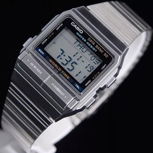 CASIO นาฬิกาคาสิโอ นาฬิกาข้อมือ นาฬิกากันน้ำ นาฬิกาของแท้ ประกันศูนย์ CMG 1 ปี รุ่น DB-520A-1 นาฬิกาสีเงิน