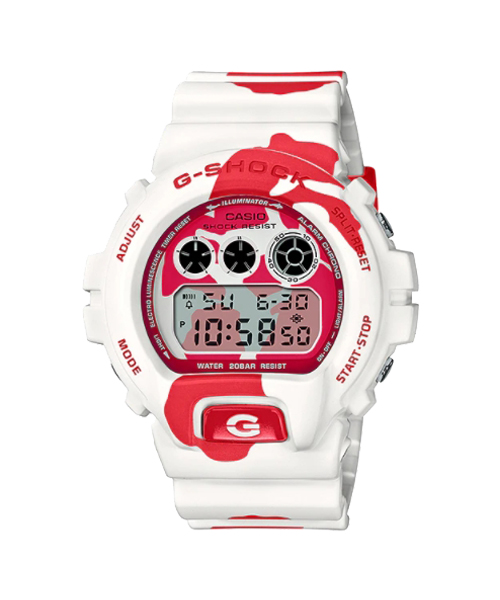 CASIO G-SHOCK นาฬิกาข้อมือ นาฬิกากันน้ำ นาฬิกาของแท้ ประกันศูนย์ CMG 1 ปี รุ่น DW-6900JK-4D นาฬิกาสีแดง