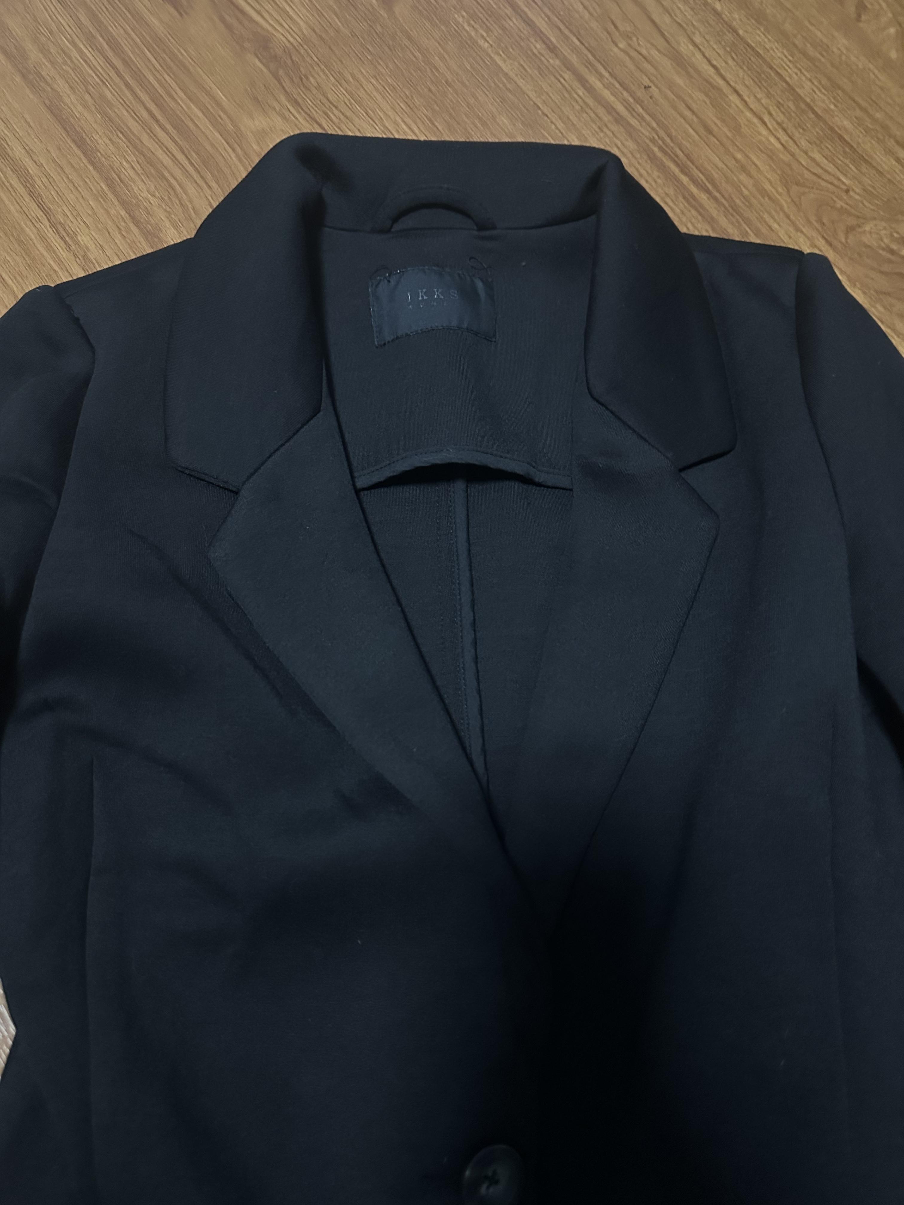 เสื้อโค้ทวูล Trench coat เสื้อโค้ทวูล โค้ทสีดำ แบรนด์ IKKS WOMAN
