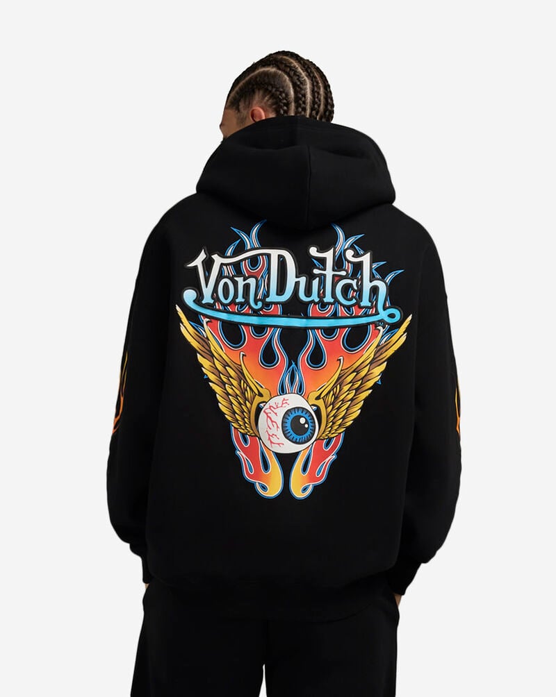 VON DUTCH Fly high Hoodie with Long Sleeves เสื้อวอร์ม สเวตเตอร์ starwars หน้ากาก แขนยาว ลาย สำเนา เขียว