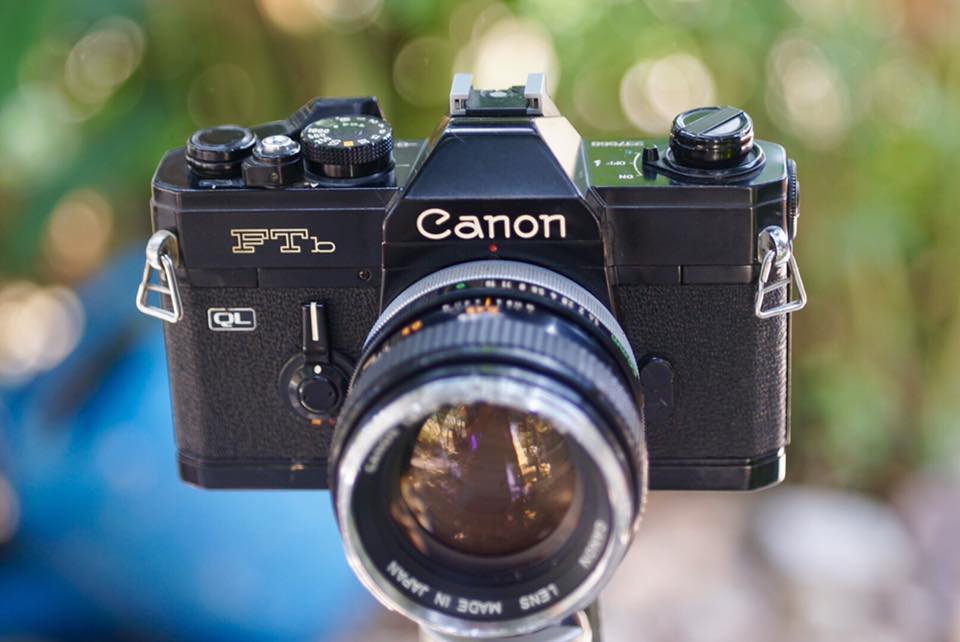 Canon FTB QL Canon Lens FD 50mm. f1.4 silver nose