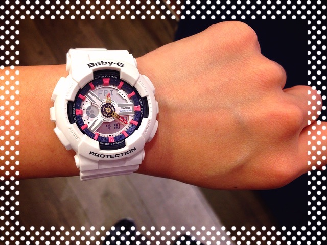 CASIO BABY-G นาฬิกาข้อมือ นาฬิกากันน้ำ นาฬิกาของแท้ ประกันศูนย์ CMG 1 ปี รุ่น BA-110SN-7A นาฬิกาสีขาว