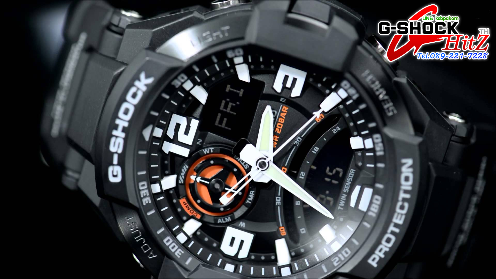 CASIO MID YEAR SALE G-SHOCK นาฬิกาข้อมือ นาฬิกากันน้ำ นาฬิกาของแท้ ประกันศูนย์ CMG 1 ปี รุ่น GA-1000-1A นาฬิกาสีดำ