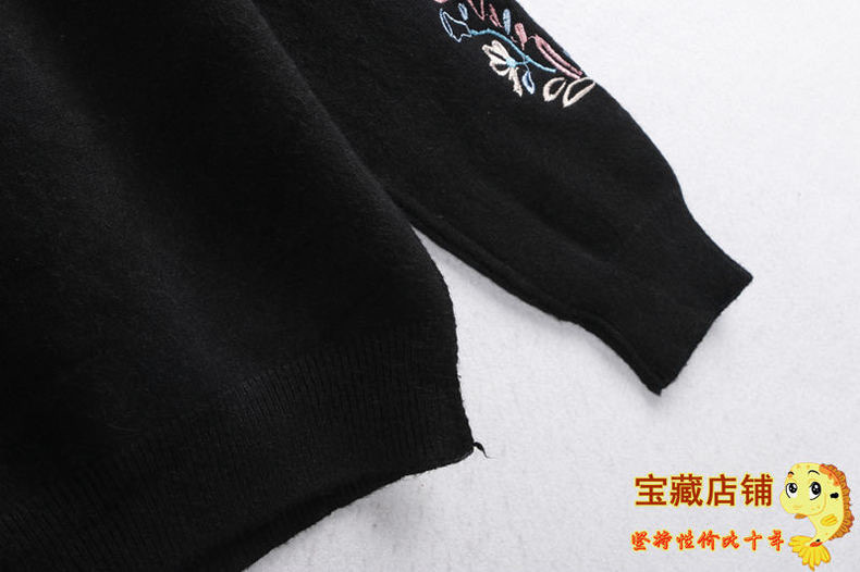 เสื้อหนาวไหมพรม ไหมพรมถัก เนื้อไหม นุ่ม สวย งานปักปลายแขน
