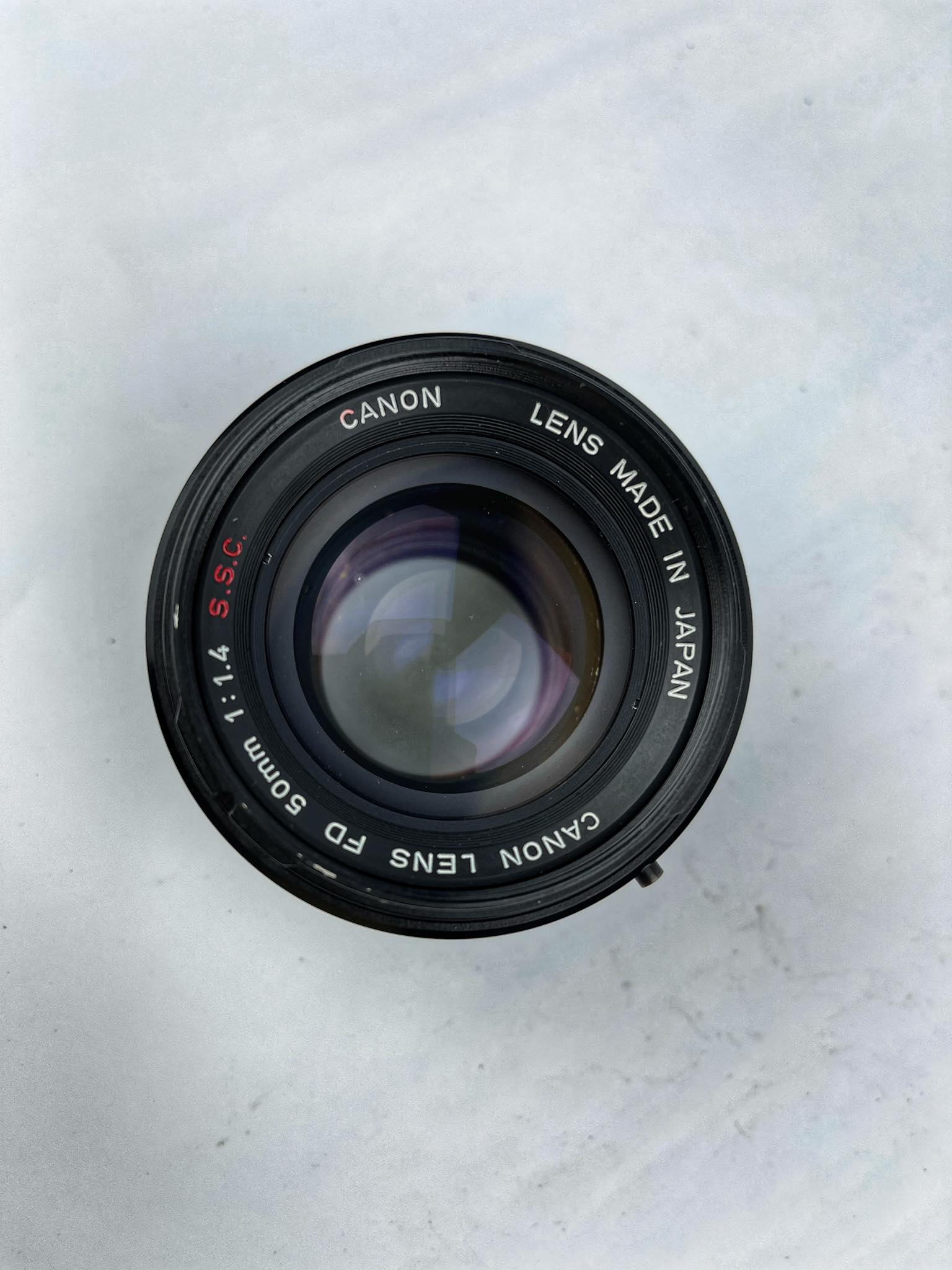 CANON FD LENS 50MM.F1.4 SSC FD MOUNT