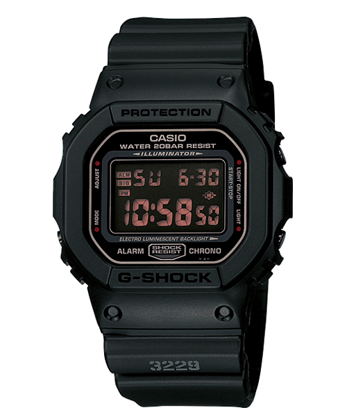 CASIO G-SHOCK นาฬิกาข้อมือ นาฬิกากันน้ำ นาฬิกาของแท้ ประกันศูนย์ CMG 1 ปี ผ่อน0% รุ่น DW-5600MS-1 นาฬิกาสีดำ