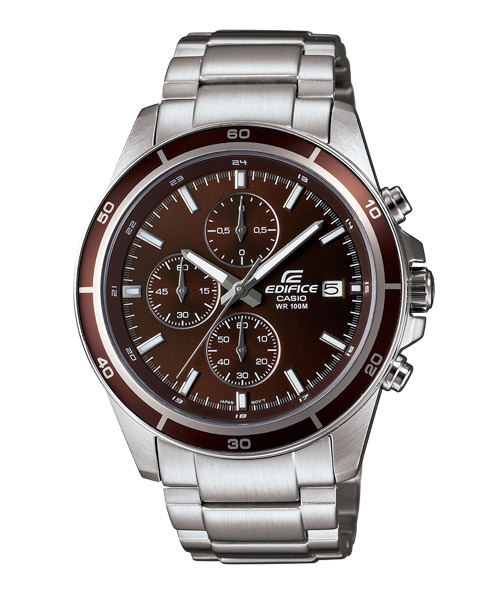 CASIO EDIFICE นาฬิกาข้อมือ นาฬิกากันน้ำ นาฬิกาของแท้ ประกันศูนย์ CMG 1 ปี รุ่น EFR-526D-5A นาฬิกาสีเงิน