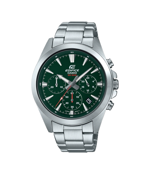 CASIO EDIFICE นาฬิกาข้อมือ นาฬิกากันน้ำ นาฬิกาของแท้ ประกันศูนย์ CMG 1 ปี รุ่น EFV-630D-3A นาฬิกาสีเงิน