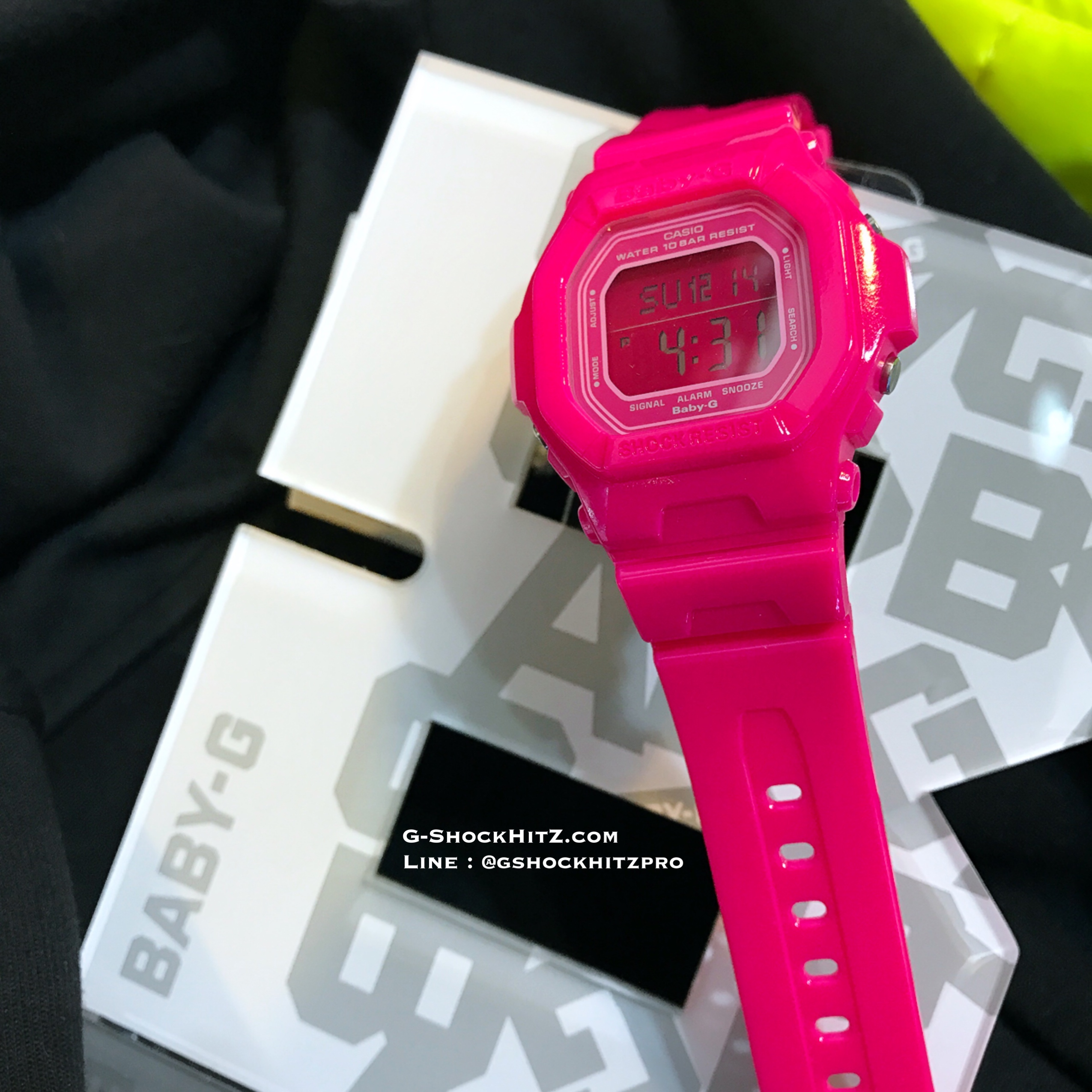 CASIO MID YEAR SALE BABY-G พร้อมส่ง นาฬิกาข้อมือ นาฬิกากันน้ำ นาฬิกาของแท้ ประกันศูนย์ CMG 1 ปี รุ่น BG-5601-4 นาฬิกาสีชมพู
