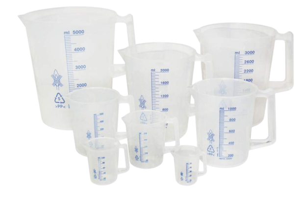 Measuring Jug PP บีกเกอร์พลาสติกแบบมีหูจับ