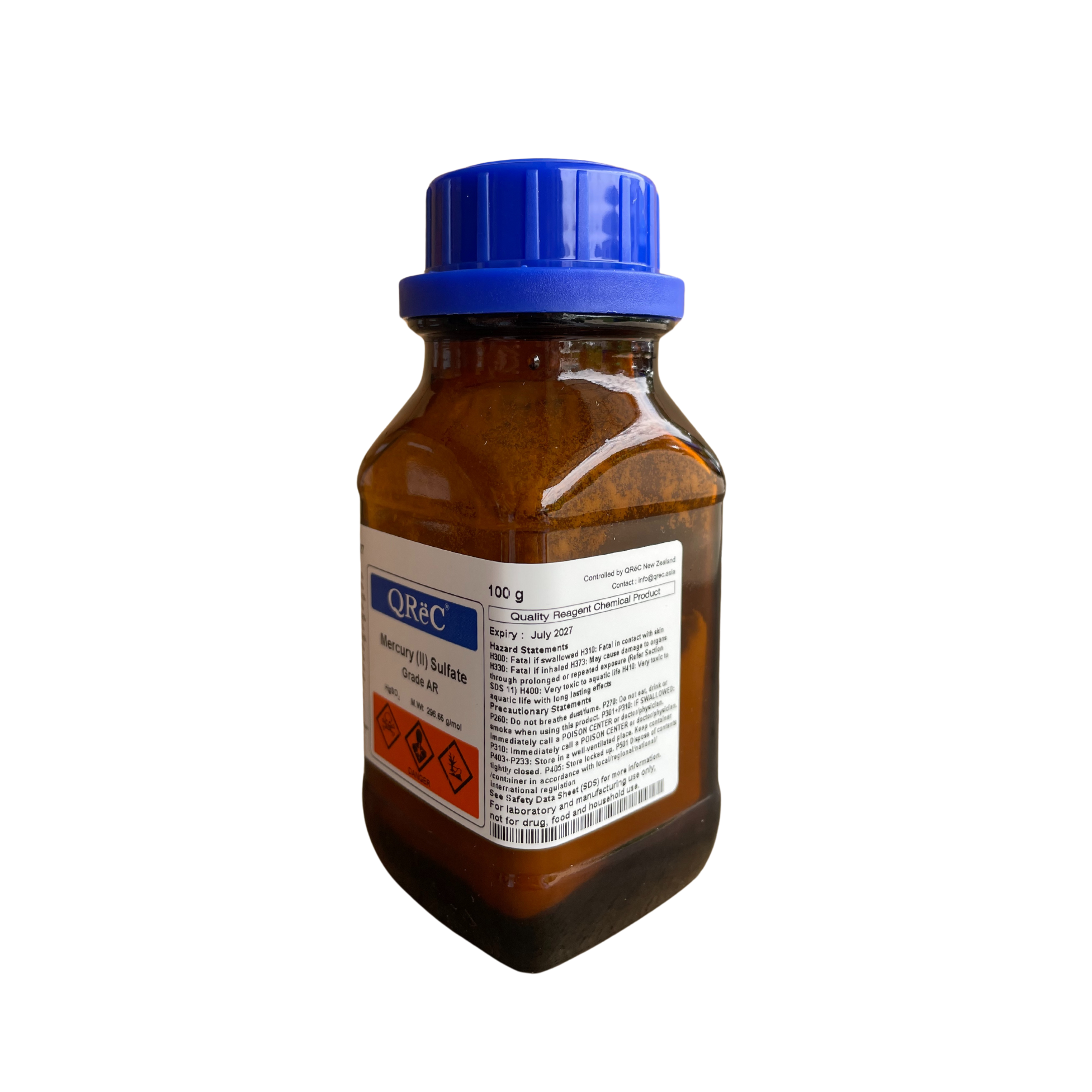 Mercury (II) Sulfate, AR 100 g. QReC™