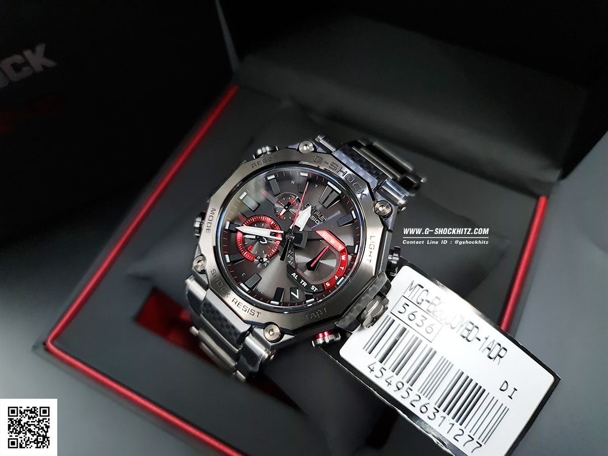 CASIO G-SHOCK นาฬิกาข้อมือ นาฬิกากันน้ำ นาฬิกาของแท้ ประกันศูนย์ CMG 1 ปี รุ่น MTG-B2000YBD-1A นาฬิกาสีดำ