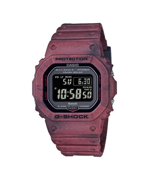 CASIO G-SHOCK นาฬิกาข้อมือ นาฬิกากันน้ำ นาฬิกาของแท้ ประกันศูนย์ CMG 1 ปี รุ่น GW-B5600SL-4 นาฬิกาสีแดง