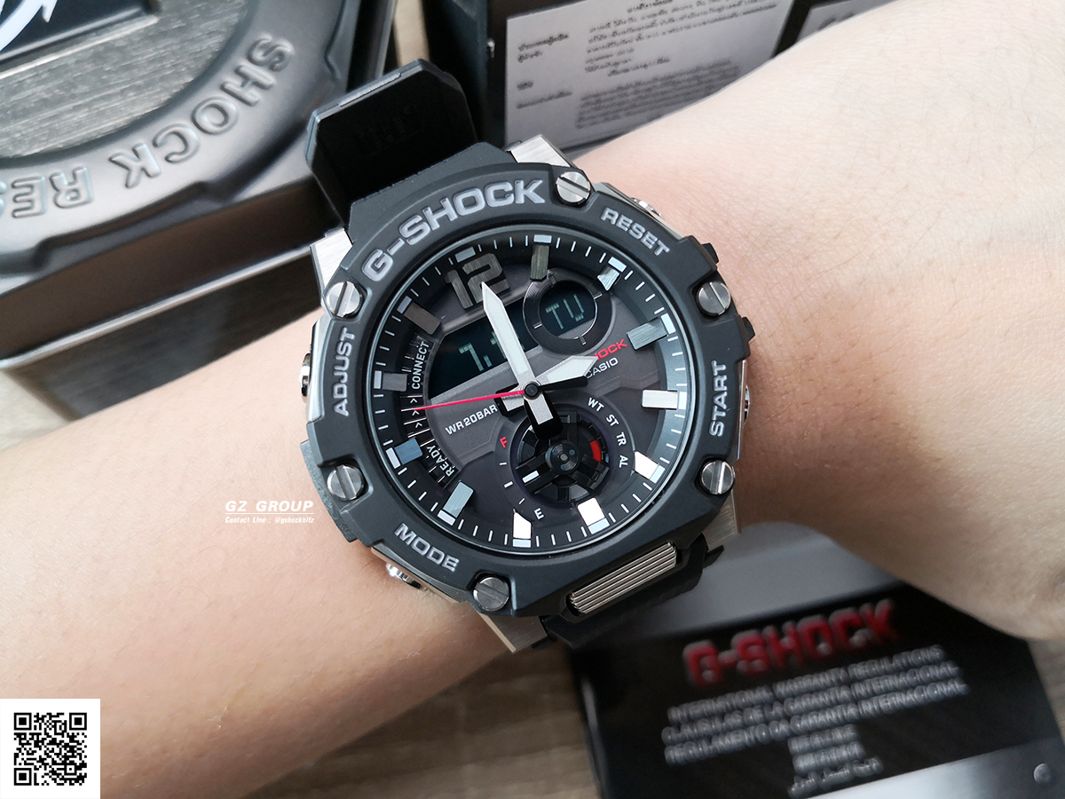CASIO MID YEAR SALE G-SHOCK พร้อมส่ง นาฬิกาข้อมือ นาฬิกากันน้ำ นาฬิกาของแท้ ประกันศูนย์ CMG 1 ปี รุ่น GST-B300-1A นาฬิกาสีดำ