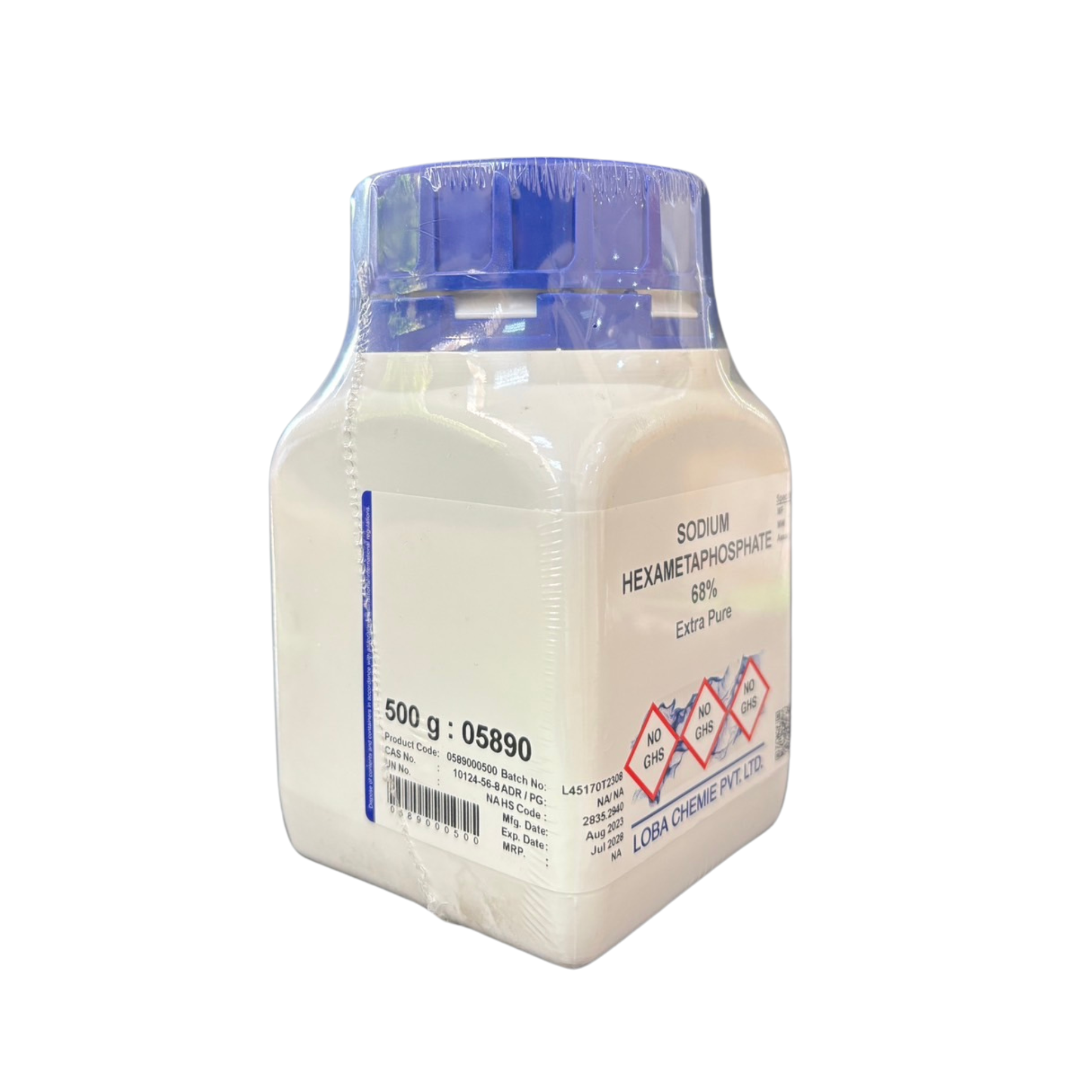 Sodium Hexametaphosphate 68%, Extra Pure 500 g. Loba Chemie™