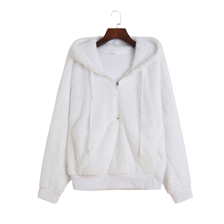 เสื้อเฟอร์กันหนาว หมวกฮู้ด เสื้อขน สีขาว (FLUFFY COAT) สำเนา สำเนา สำเนา