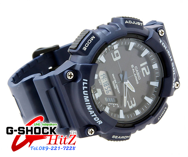 CASIO นาฬิกาคาสิโอ นาฬิกาข้อมือ นาฬิกากันน้ำ นาฬิกาของแท้ ประกันศูนย์ CMG 1 ปี รุ่น AQ-S810W-2A2 นาฬิกาสีดำ