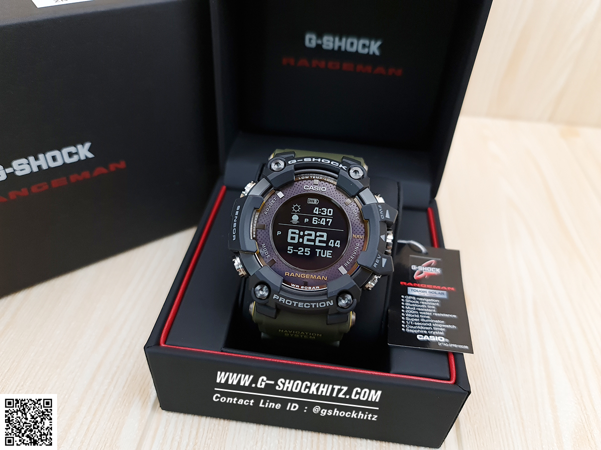 CASIO G-SHOCK นาฬิกาข้อมือ นาฬิกากันน้ำ นาฬิกาของแท้ ประกันศูนย์ CMG 1 ปี รุ่น GPR-B1000-1B นนาฬิกาสีดำ
