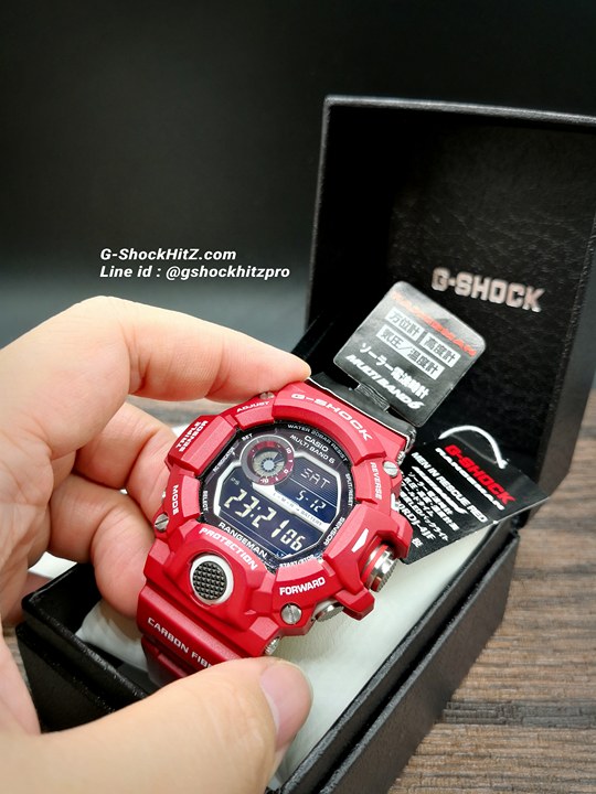 CASIO G-SHOCK นาฬิกาข้อมือ นาฬิกากันน้ำ นาฬิกาของแท้ ประกันศูนย์ CMG 1 ปี รุ่น GW-9400RDJ-4J นาฬิกาสีแดง
