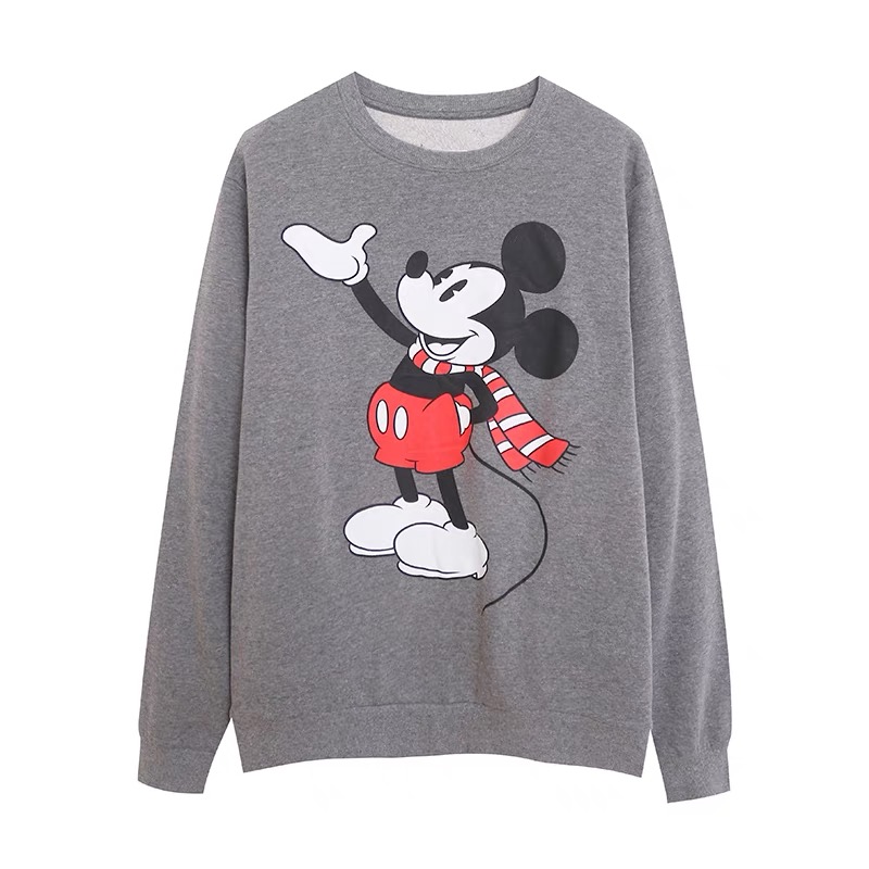 เสื้อวอร์ม สเวตเตอร์ Disney เสื้อมิคกี้ mickey แขนยาว สีดำ ลายการ์ตูนมิคกี้ งาน DISNEYงานสวย มาก สำเนา ดำ