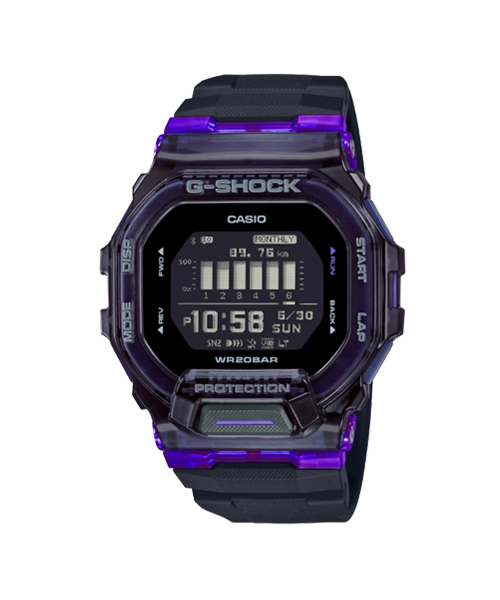 CASIO MID YEAR SALE G-SHOCK นาฬิกาข้อมือ นาฬิกากันน้ำ นาฬิกาของแท้ ประกันศูนย์ CMG 1 ปี รุ่น GBD-200SM-1A6 นาฬิกาสีดำ