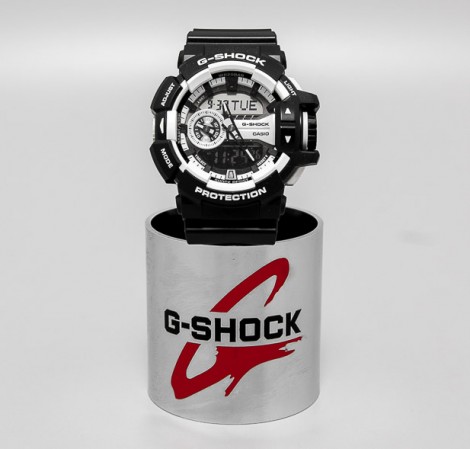 CASIO G-SHOCK นาฬิกาข้อมือ นาฬิกากันน้ำ นาฬิกาของแท้ ประกันศูนย์ CMG 1 ปี รุ่น GA-400-1A นาฬิกาสีดำ