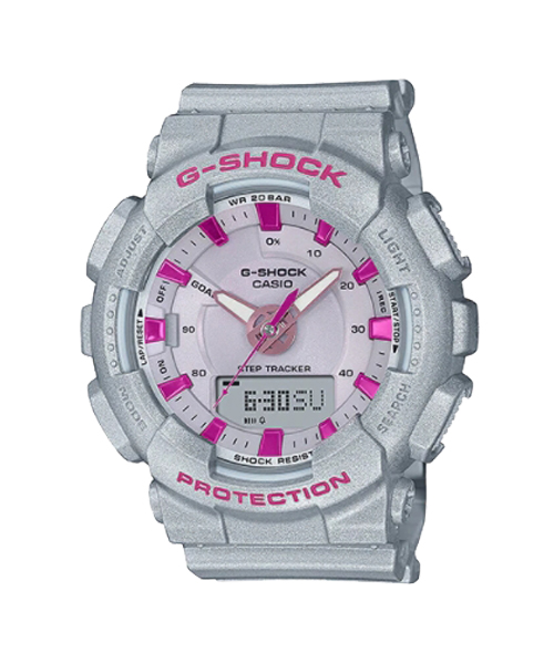 CASIO G-SHOCK MID YEAR SALE G-SHOCK นาฬิกาข้อมือ นาฬิกากันน้ำ นาฬิกาของแท้ ประกันศูนย์ CMG 1 ปี รุ่น GMA-S130NP-8A นาฬิกาสีเทา