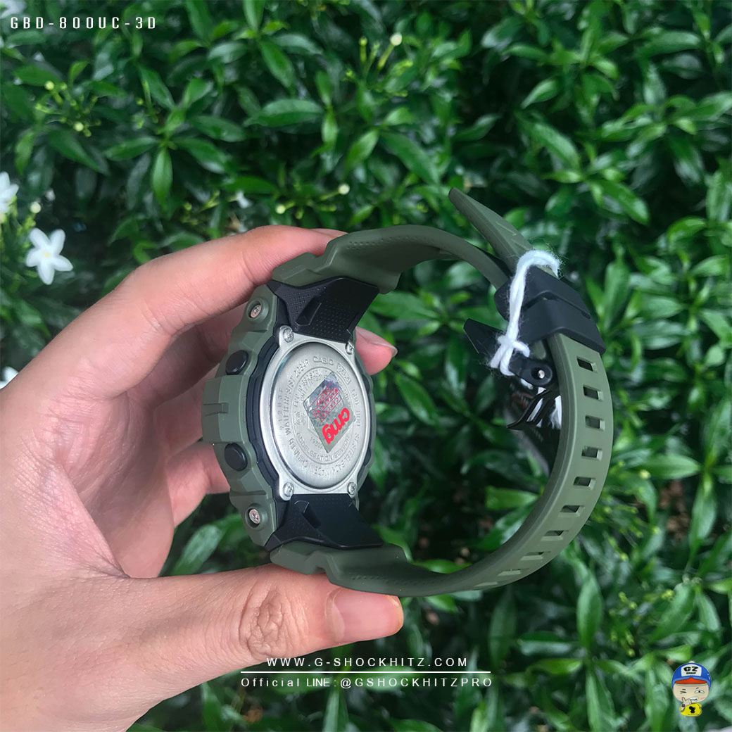 CASIO G-SHOCK นาฬิกาข้อมือ นาฬิกากันน้ำ นาฬิกาของแท้ ประกันศูนย์ CMG 1 ปี รุ่น GBD-800UC-3 นาฬิกาสีเขียว
