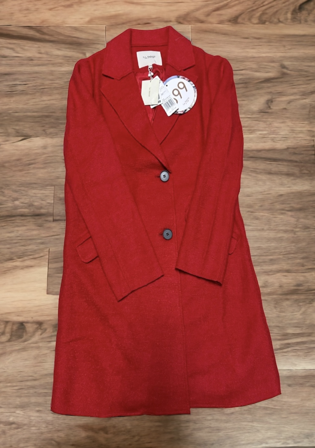 เสื้อโค้ท peacoat เสื้อโค้ทเฟอร์ โค้ทสีแแดง แบรนด์ La chapelle