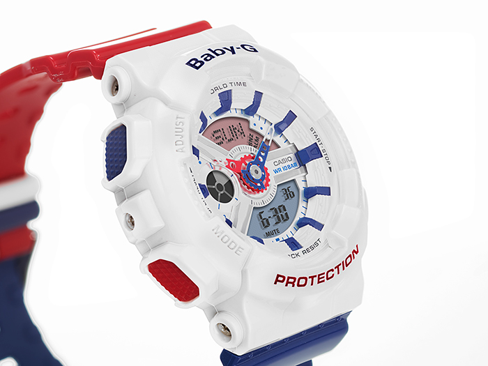 CASIO BABY-G นาฬิกาข้อมือ นาฬิกากันน้ำ นาฬิกาของแท้ ประกันศูนย์ CMG 1 ปี รุ่น BA-110TR-7A นาฬิกาสีขาว