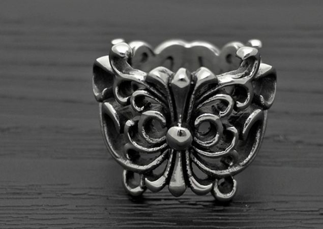 แหวน Stainless Steel แท้ แหวนผู้ชาย แนว ร็อค พั้งค์ แกะลายเป็น ปีกผีเสื้อ แหวนเท่ ๆ ของขวัญให้แฟน แบบมีสไตล์ แหวนวัยรุ่น แบบสวย ๆ 396357