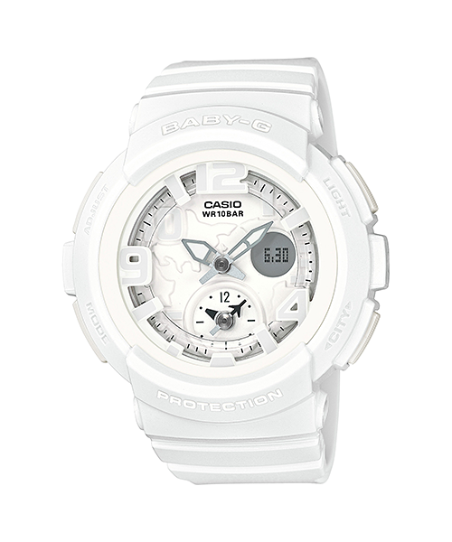 CASIO BABY-G นาฬิกาข้อมือ นาฬิกากันน้ำ นาฬิกาของแท้ ประกันศูนย์ CMG 1 ปี รุ่น BGA-190BC-7B นาฬิกาสีขาว