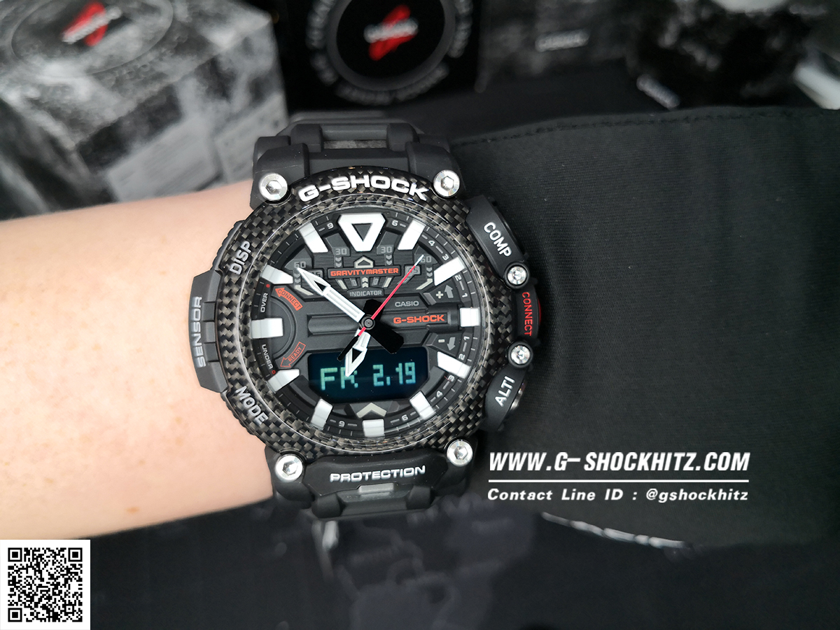 CASIO G-SHOCK นาฬิกาข้อมือ นาฬิกากันน้ำ นาฬิกาของแท้ ประกันศูนย์ CMG 1 ปี รุ่น GR-B200-1A นาฬิกาสีดำ