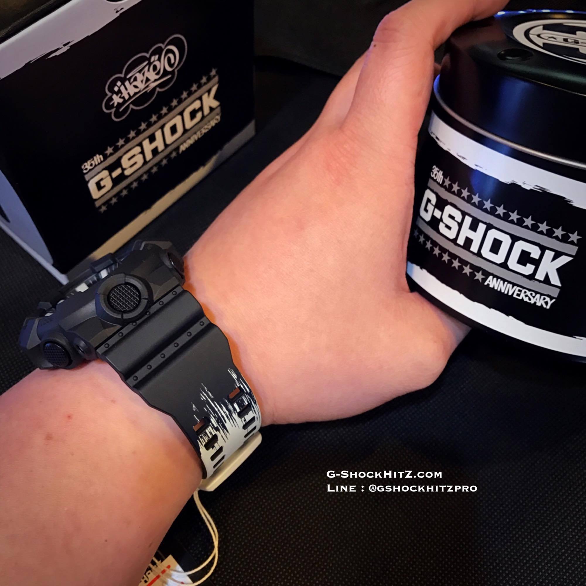 CASIO G-SHOCK นาฬิกาข้อมือ นาฬิกากันน้ำ นาฬิกาของแท้ ประกันศูนย์ CMG 1 ปี รุ่น GA-700EH-1A นาฬิกาสีดำ