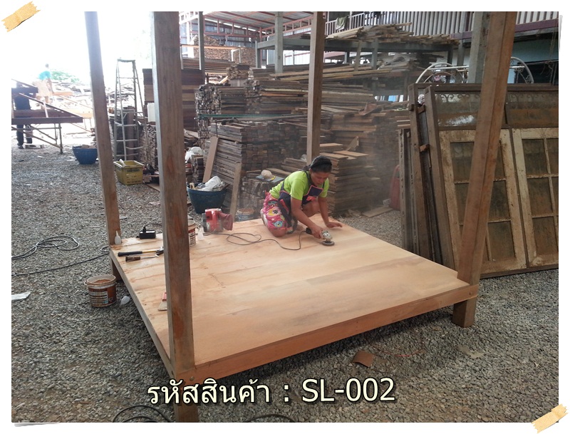 รหัสสินค้า SL-002 : ศาลาบาหลี เสาเหลี่ยม ขนาด 2 X2 X 3 เมตร