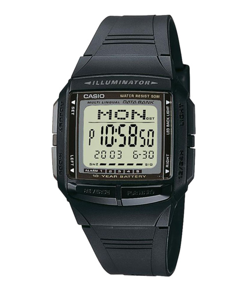 CASIO นาฬิกาคาสิโอ นาฬิกาข้อมือ นาฬิกากันน้ำ นาฬิกาของแท้ ประกันศูนย์ CMG 1 ปี รุ่น DB-36-1A นาฬิกาสีดำ