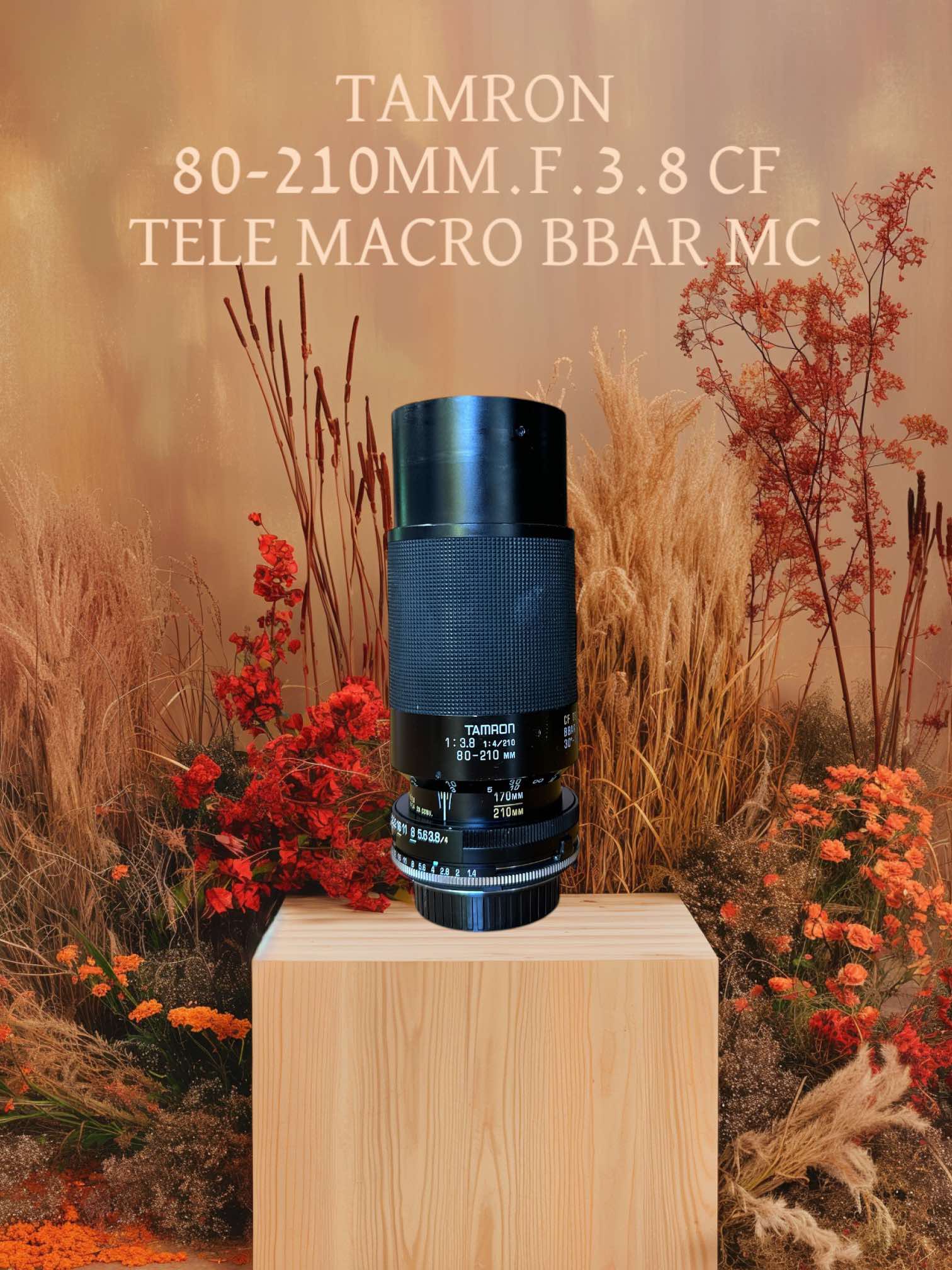 TAMRON CF TELE MACRO BBAR MC 80-210MM.F3.8 ADAPTALL 2 MD MOUNT