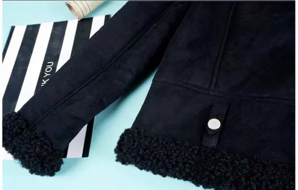 เสื้อโค้ท กันหนาว Pea coat หนังกลับ สีดำ REVIEW ดำ