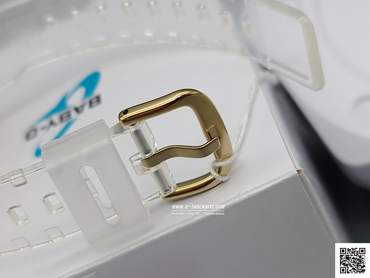 CASIO BABY-G นาฬิกาข้อมือ นาฬิกากันน้ำ นาฬิกาของแท้ ประกันศูนย์ CMG 1 ปี รุ่น BA-130CVG-7A นาฬิกาสีใส