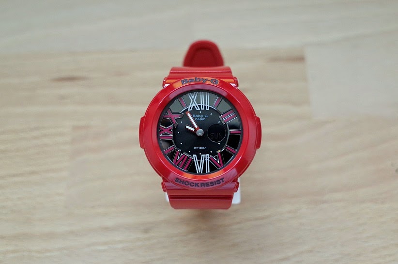 CASIO BABY-G นาฬิกาข้อมือ นาฬิกากันน้ำ นาฬิกาของแท้ ประกันศูนย์ CMG 1 ปี รุ่น BGA-160-4B นาฬิกาสีแดง