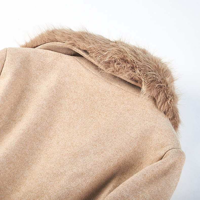 เสื้อโค้ท โค้ทวูลแต่งเฟอร์ เสื้อกันหนาว Trench coat โค้ทยาว ปกเฟอร์ trench coat fur collar ✨GIADA ✨ (ปกเฟอร์ถอดได้ค่ะ) WY1284